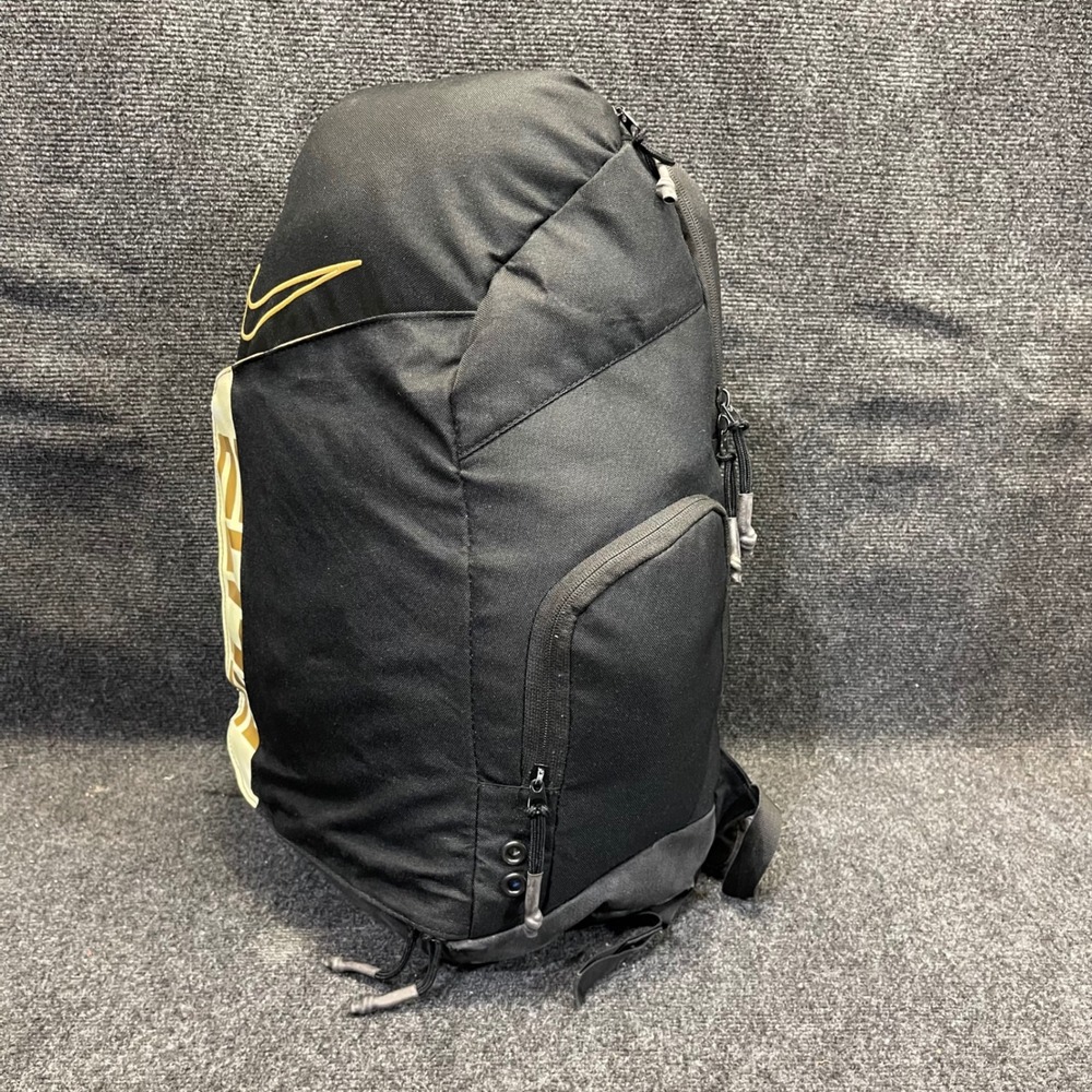 Nike BA6164-013 Elite Pro Basketball Backpack 32L Black Metallic Gold Hoop Bag - Picture 12 of 16